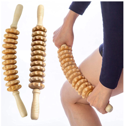 Rouleau en Bois pour Jambes : Massage et Remodelage du Corps